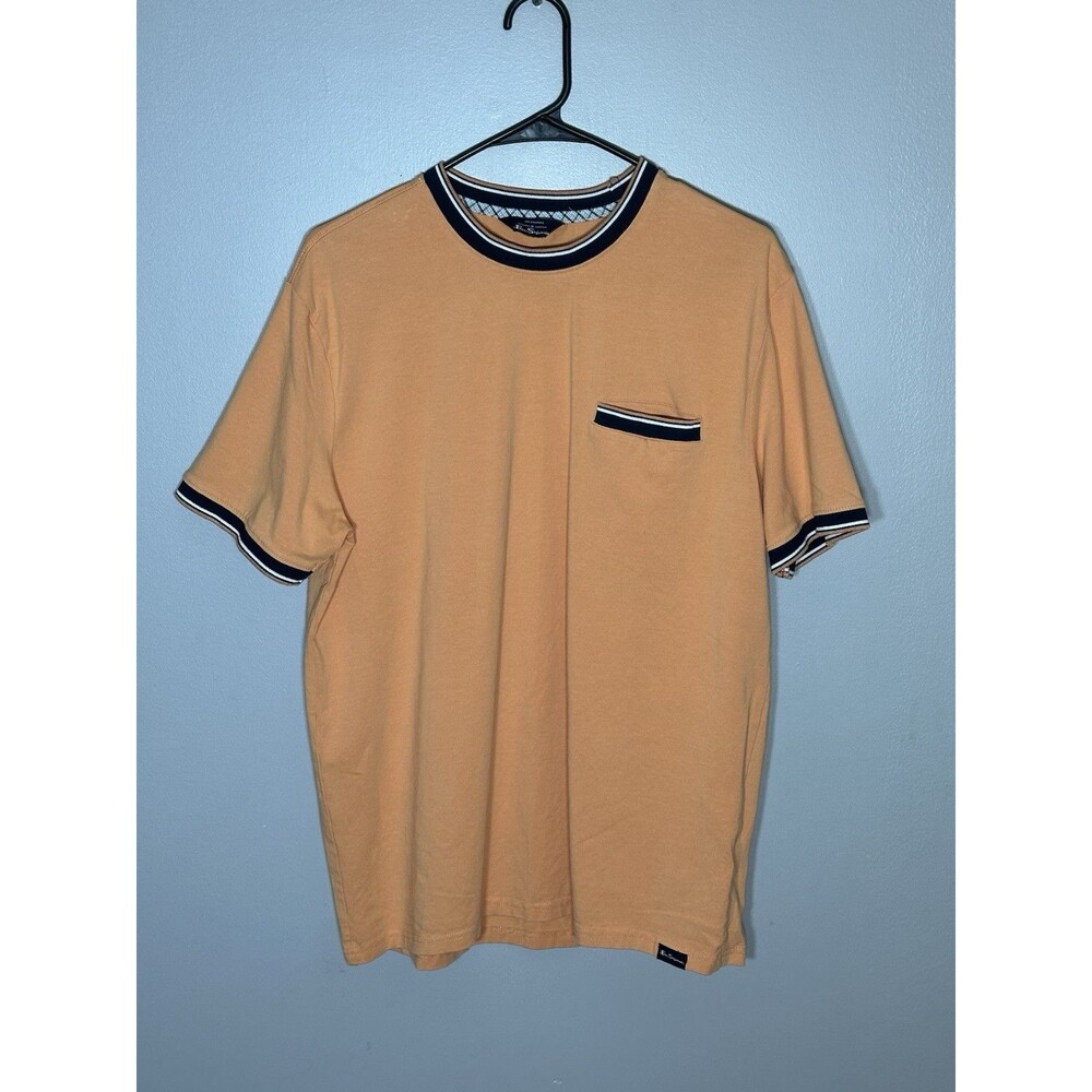 Ben Sherman Coral Rose Stretch pocket T-shirt Small